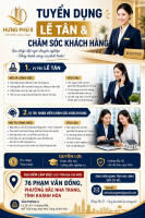 Dự án NOXH Hưng Phú 2 tuyển nhân viên chăm sóc khách hàng, lễ tân