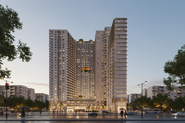 Những hình ảnh phối cảnh đầu tiên của dự án Nhà ở xã hội Hưng Phú II