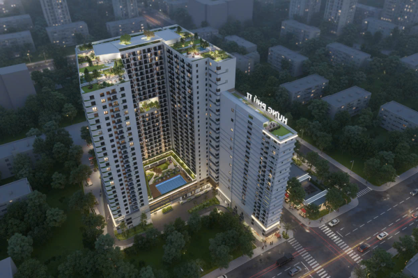 Những hình ảnh phối cảnh đầu tiên của dự án Nhà ở xã hội Hưng Phú II