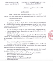 Thông báo Dự án NOXH Hưng Phú II không ủy quyền cho bất cứ tổ chức, cá nhân